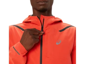 ASICS Kleding | Hardlopen>ACCELERATE WATERPROOF 2.0 JACKET True Red