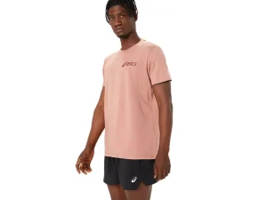 ASICS Shirts met korte mouwen | Bovenkleding> CHEST LOGO SS TEE Umeboshi/Antique Red