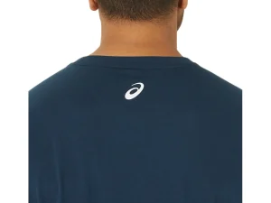 ASICS Shirts met korte mouwen | Bovenkleding> CHEST LOGO SS TEE French Blue/Brilliant White