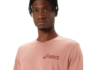 ASICS Shirts met korte mouwen | Bovenkleding> CHEST LOGO SS TEE Umeboshi/Antique Red