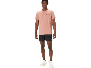 ASICS Shirts met korte mouwen | Bovenkleding> CHEST LOGO SS TEE Umeboshi/Antique Red