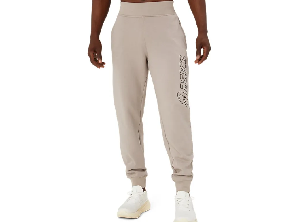 asics_logo_sweatpant_0-1.webp ASICS Broek | Broeken> LOGO SWEATPANT Moonrock/Graphite Grey