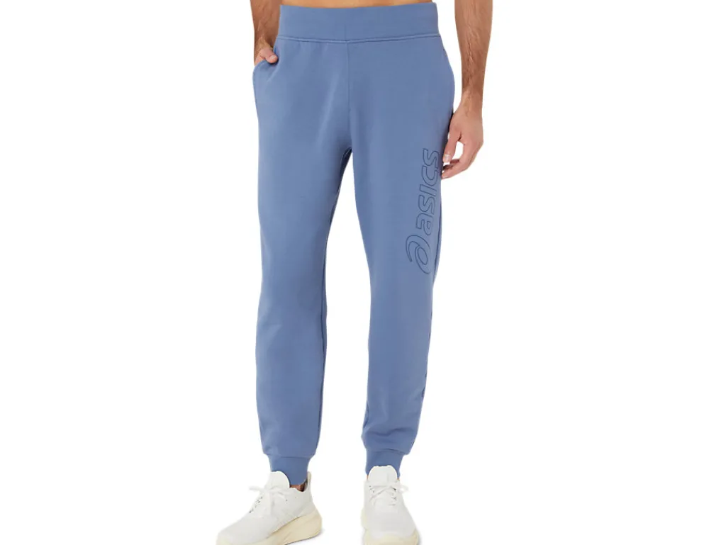 asics_logo_sweatpant_0-2.webp ASICS Broek | Broeken> LOGO SWEATPANT Denim Blue/Thunder Blue
