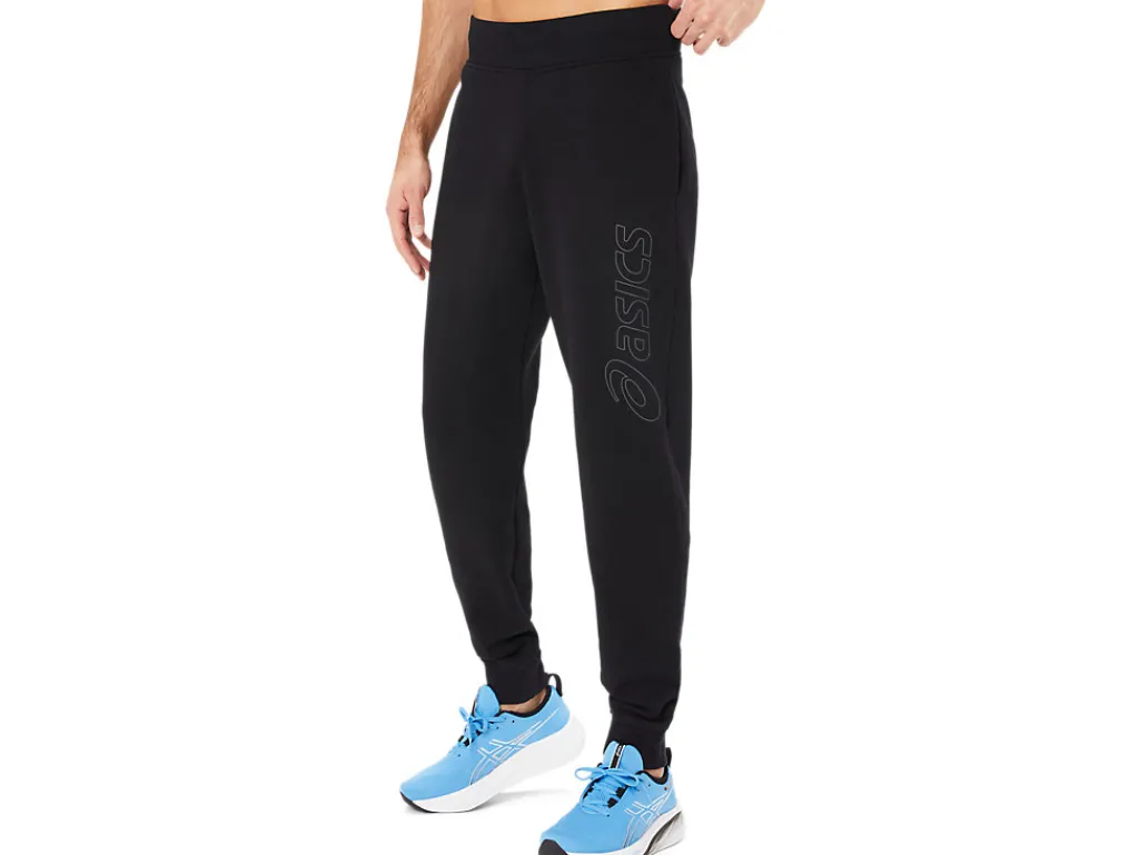 asics_logo_sweatpant_2.webp ASICS Broek | Broeken> LOGO SWEATPANT Performance Black/Graphite Grey