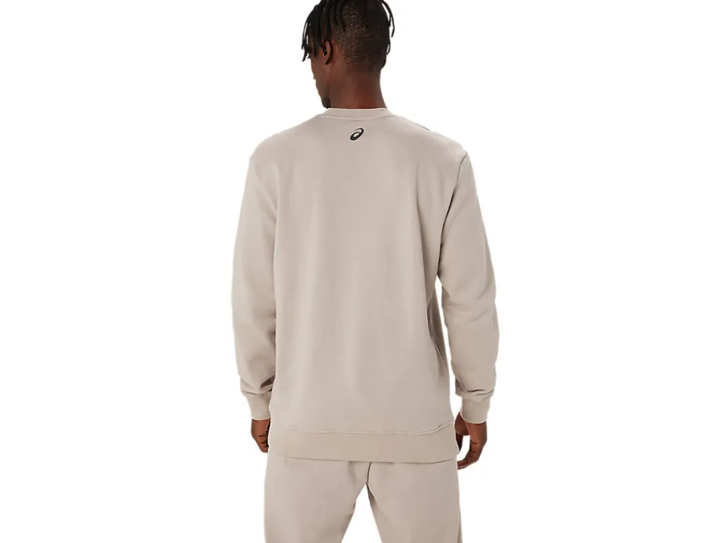 asics_sweatshirt_1.webp ASICS Hoodies en sweatshirts | Shirts met lange mouwen> SWEATSHIRT Moonrock/Graphite Grey