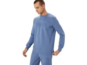 ASICS Hoodies en sweatshirts | Shirts met lange mouwen> SWEATSHIRT Denim Blue/Thunder Blue