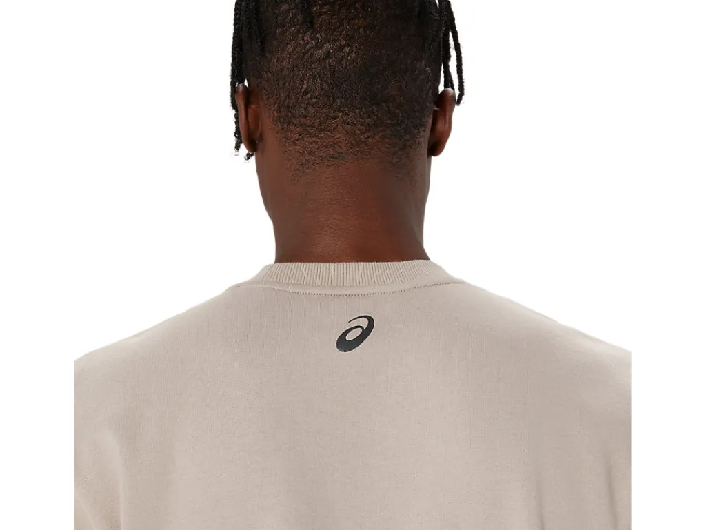 asics_sweatshirt_3.webp ASICS Hoodies en sweatshirts | Shirts met lange mouwen> SWEATSHIRT Moonrock/Graphite Grey