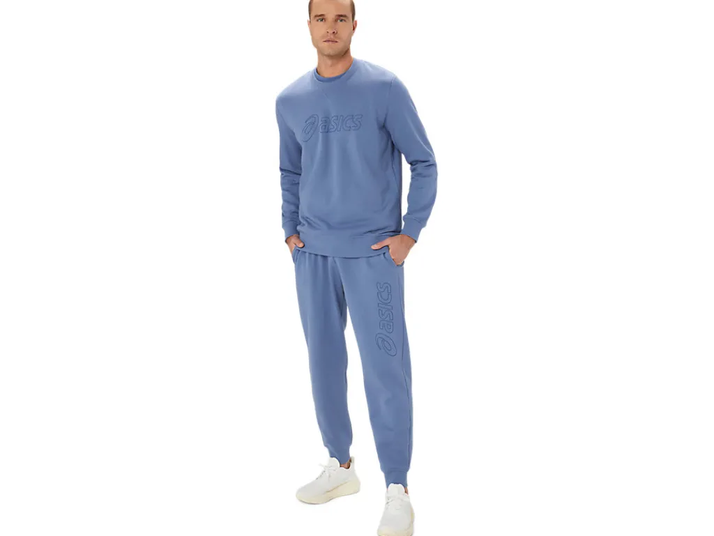 asics_sweatshirt_4-2.webp ASICS Hoodies en sweatshirts | Shirts met lange mouwen> SWEATSHIRT Denim Blue/Thunder Blue