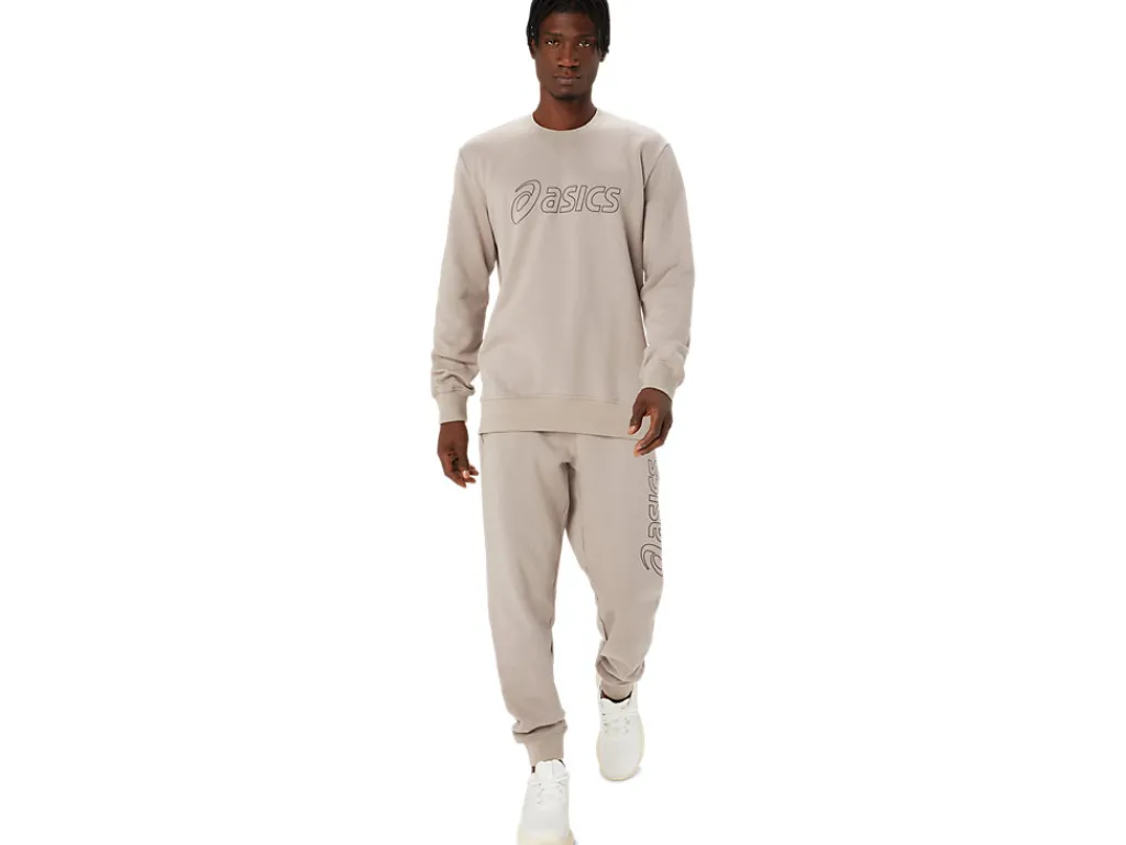 asics_sweatshirt_5.webp ASICS Hoodies en sweatshirts | Shirts met lange mouwen> SWEATSHIRT Moonrock/Graphite Grey