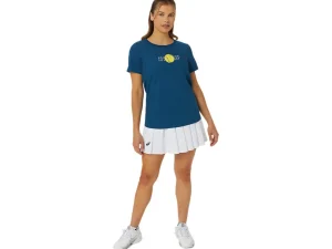 ASICS Kleding | Kleding>CLASSIC GRAPHIC TEE Mako Blue