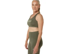 ASICS Kleding | Hardlopen>CORE LOGO BRA Mantle Green/Olive Grey