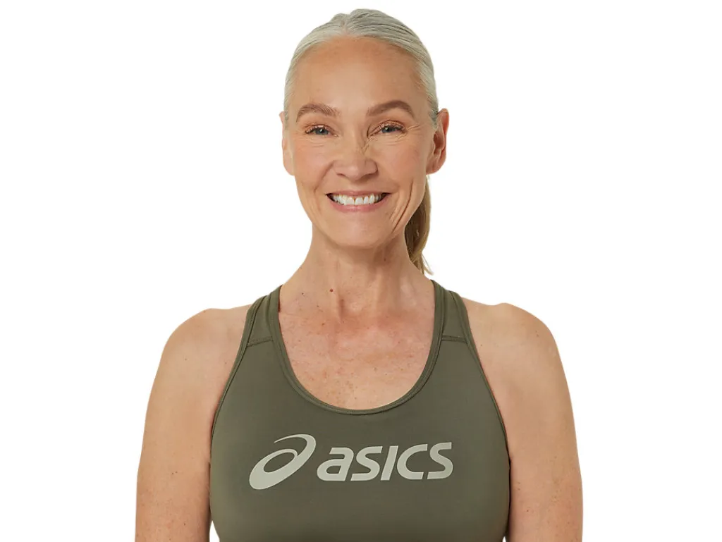 core_asics_logo_bra_3-4.webp ASICS Kleding | Hardlopen>CORE LOGO BRA Mantle Green/Olive Grey