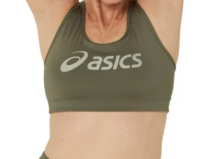 ASICS Kleding | Hardlopen>CORE LOGO BRA Mantle Green/Olive Grey