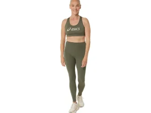 ASICS Kleding | Hardlopen>CORE LOGO BRA Mantle Green/Olive Grey