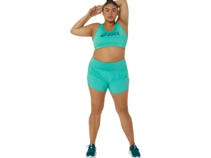 ASICS Kleding | Hardlopen>CORE LOGO BRA Aurora Green/Rich Teal