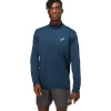 ASICS Kleding | Hardlopen>CORE LS 1/2 ZIP TOP French Blue