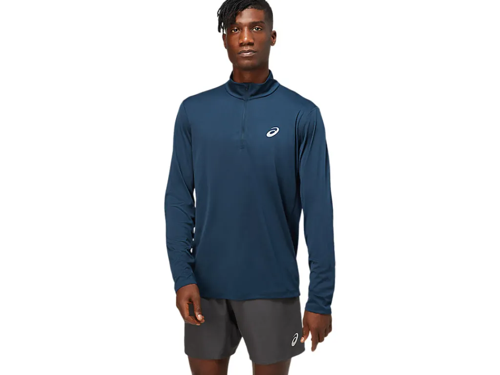 core_ls__zip_top_0-2.webp ASICS Kleding | Hardlopen>CORE LS 1/2 ZIP TOP French Blue