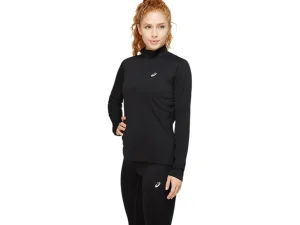 ASICS Kleding | Hardlopen>CORE LS 1/2 ZIP TOP Performance Black