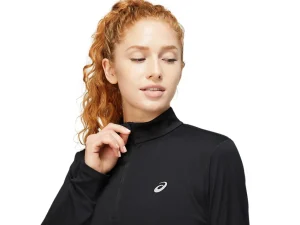 ASICS Kleding | Hardlopen>CORE LS 1/2 ZIP TOP Performance Black