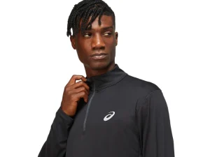 ASICS Kleding | Hardlopen>CORE LS 1/2 ZIP TOP Performance Black
