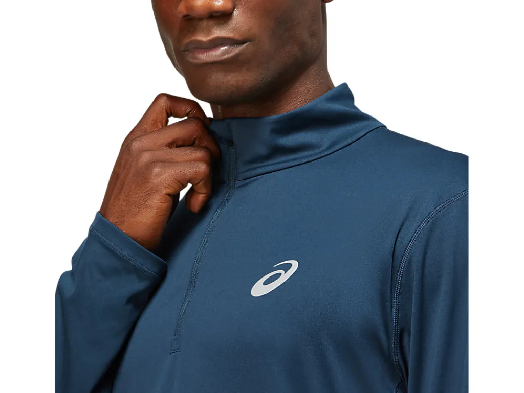 core_ls__zip_top_4-2.webp ASICS Kleding | Hardlopen>CORE LS 1/2 ZIP TOP French Blue