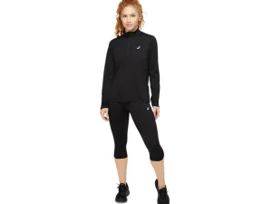ASICS Kleding | Hardlopen>CORE LS 1/2 ZIP TOP Performance Black