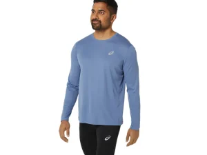 ASICS Kleding | Hardlopen>CORE LS TOP Denim Blue