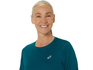 ASICS Kleding | Hardlopen>CORE LS TOP Rich Teal
