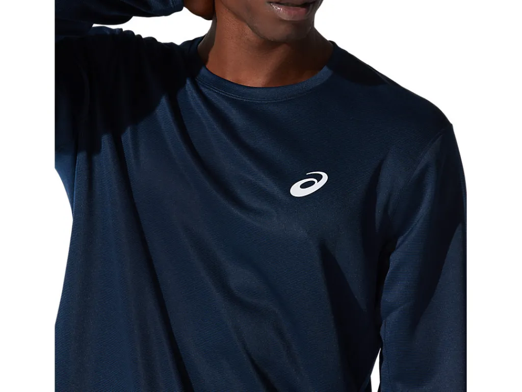 core_ls_top_3-4.webp ASICS Kleding | Hardlopen>CORE LS TOP French Blue