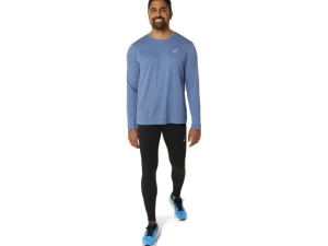 ASICS Kleding | Hardlopen>CORE LS TOP Denim Blue