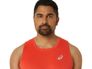 ASICS Kleding | Hardlopen>CORE SINGLET True Red