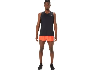 ASICS Kleding | Hardlopen>CORE SPLIT SHORT True Red