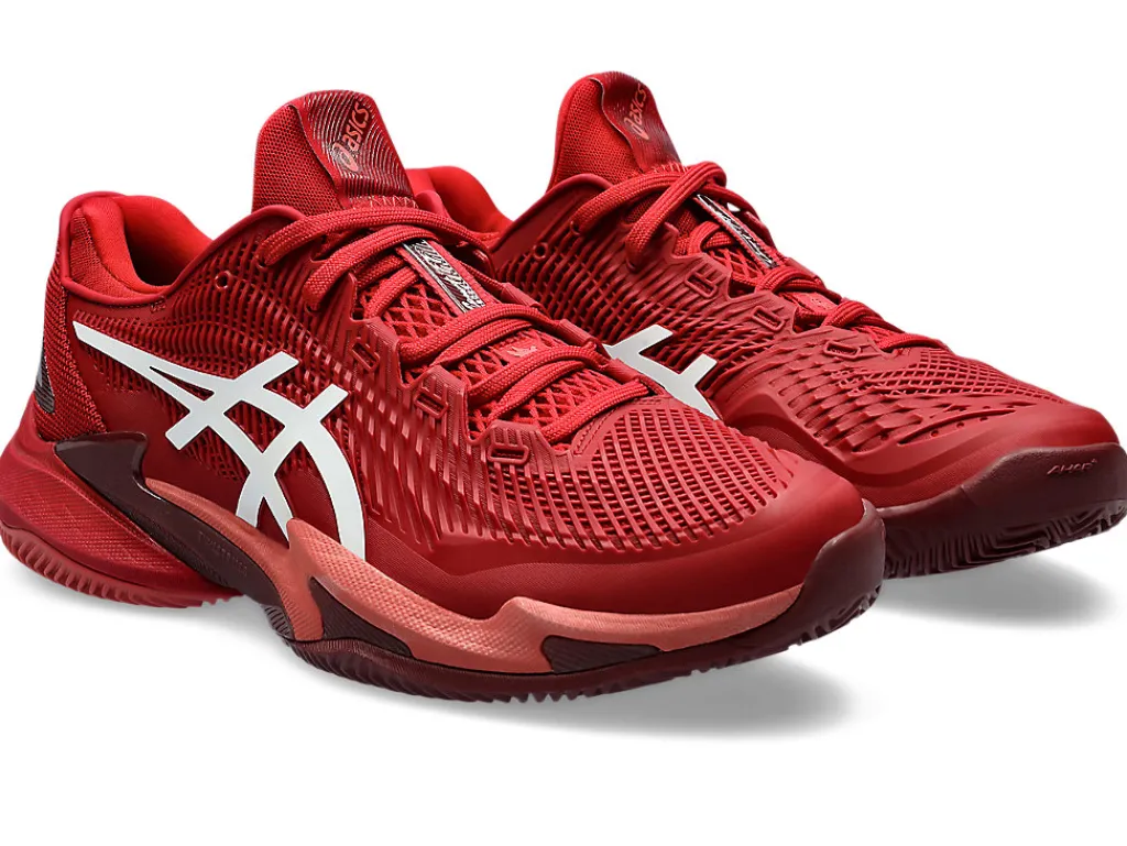 court_ff__novak_clay_1.webp ASICS Tennisschoenen | COURT FF™>COURT FF 3 NOVAK CLAY Cranberry/White