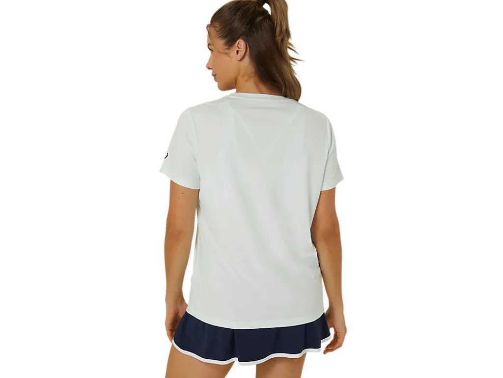court_graphic_tee_1.webp ASICS Kleding | Shirts met korte mouwen>COURT GRAPHIC TEE Pale Mint