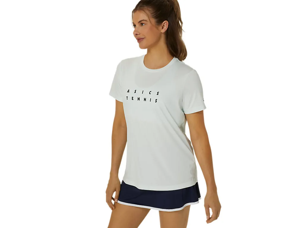 court_graphic_tee_2.webp ASICS Kleding | Shirts met korte mouwen>COURT GRAPHIC TEE Pale Mint