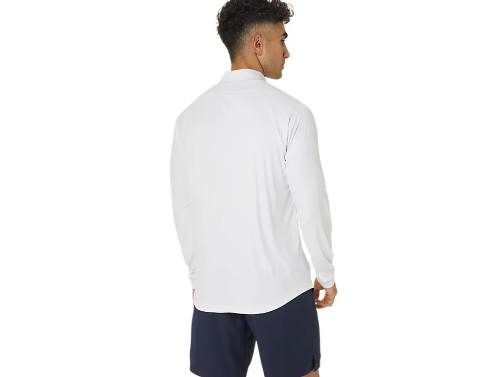 court_ls_zip_top_1.webp ASICS Kleding | Tennis>COURT LS ZIP TOP Brilliant White/Brilliant White