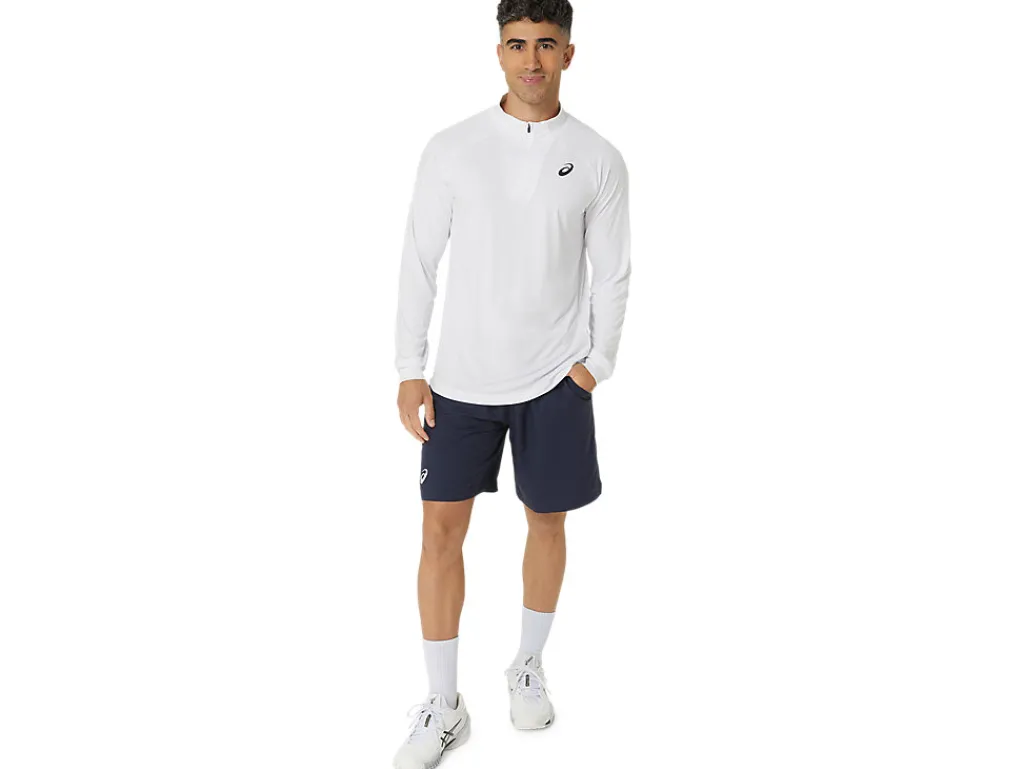 court_ls_zip_top_4.webp ASICS Kleding | Tennis>COURT LS ZIP TOP Brilliant White/Brilliant White