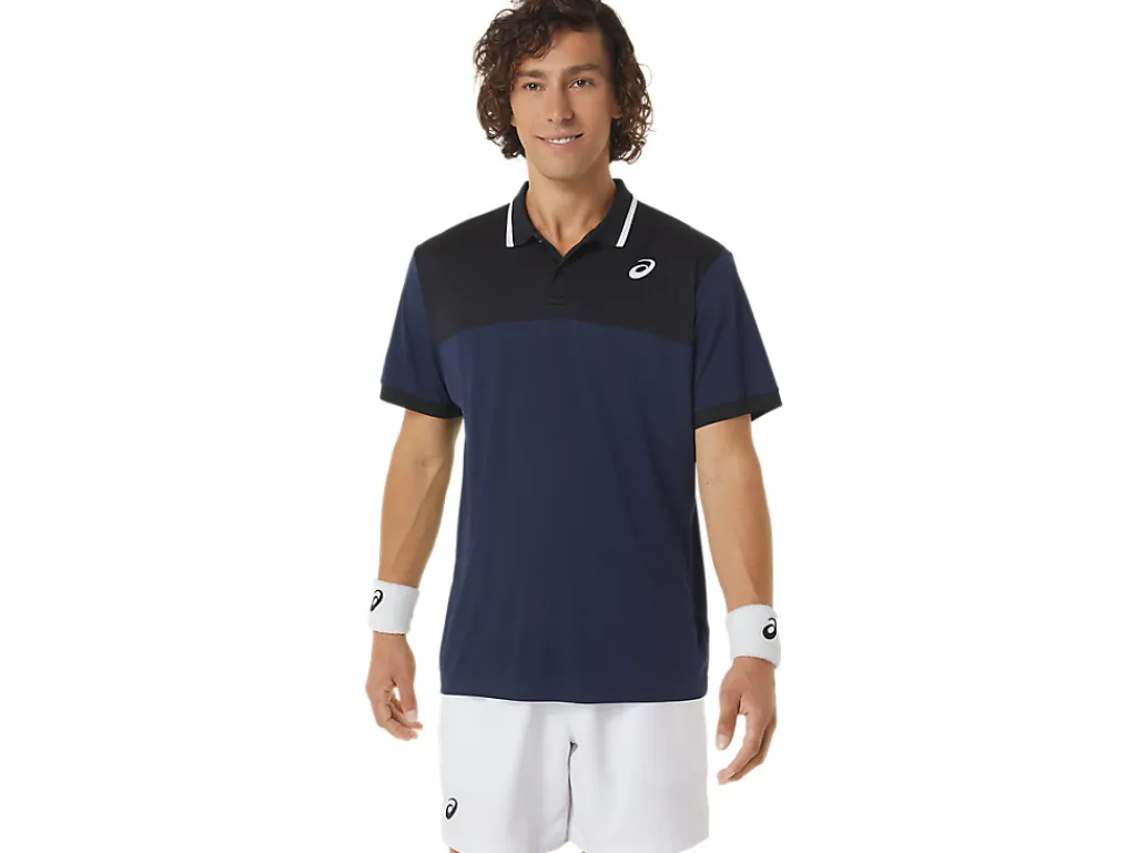 court_polo_shirt_0.webp ASICS Kleding | Tennis>COURT POLO SHIRT Midnight/Performance Black