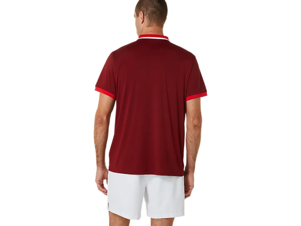 court_polo_shirt_1-1.webp ASICS Kleding | Tennis>COURT POLO SHIRT Beet Juice/Classic Red
