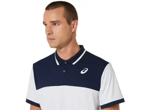 ASICS Kleding | Tennis>COURT POLO SHIRT Brilliant White/Midnight