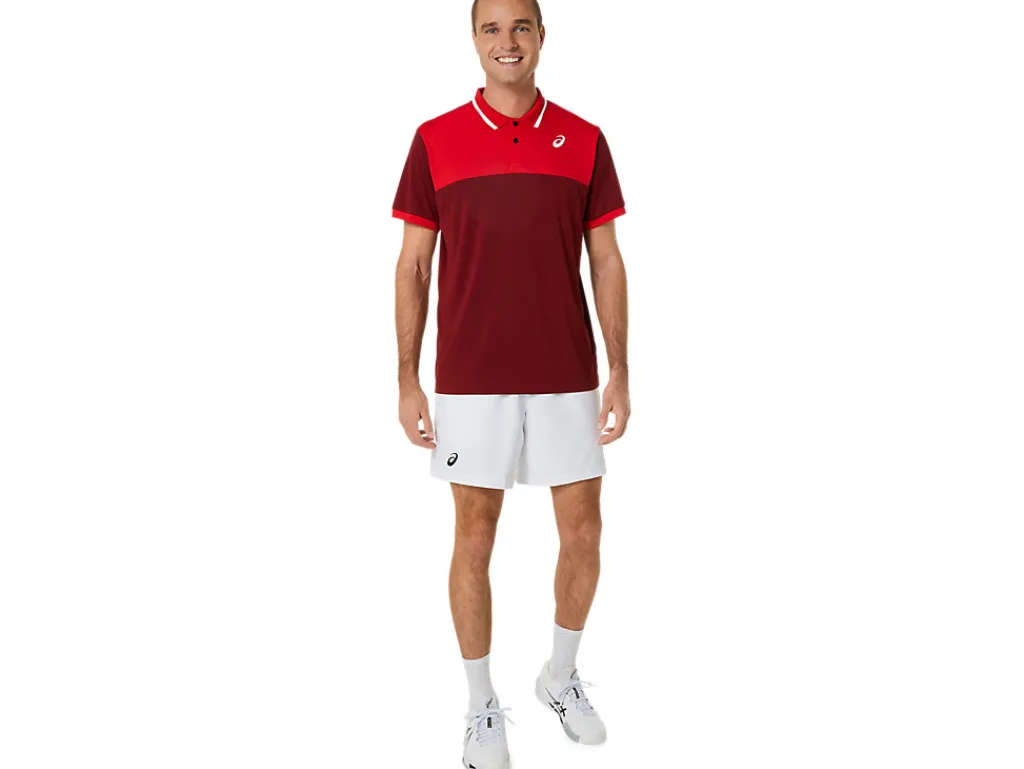 court_polo_shirt_5-1.webp ASICS Kleding | Tennis>COURT POLO SHIRT Beet Juice/Classic Red