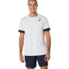 ASICS Kleding | Tennis>COURT SS TOP Brilliant White/Midnight
