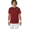 ASICS Kleding | Tennis>COURT SS TOP Beet Juice/Classic Red