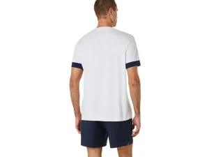 ASICS Kleding | Tennis>COURT SS TOP Brilliant White/Midnight