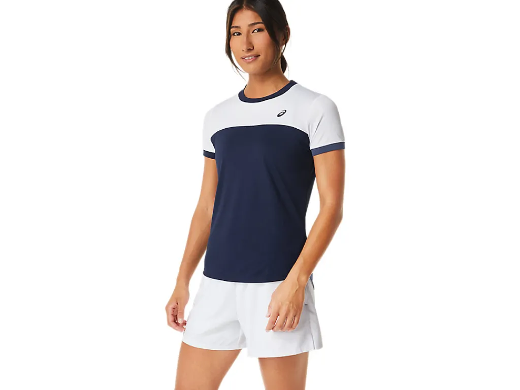 court_ss_top_2-6.webp ASICS Kleding | Tennis>COURT SS TOP Midnight/Brilliant White