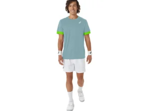 ASICS Kleding | Tennis>COURT SS TOP Teal Tint/Electric Lime
