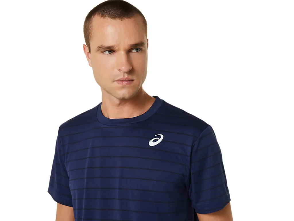 court_stripe_ss_top_3.webp ASICS Kleding | Tennis>COURT STRIPE SS TOP Midnight