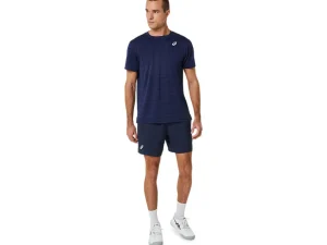 ASICS Kleding | Tennis>COURT STRIPE SS TOP Midnight