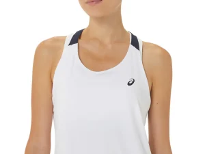 ASICS Kleding | Tennis>COURT TANK Brilliant White/Midnight