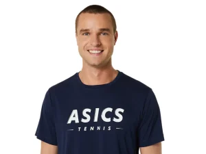 ASICS Kleding | Tennis>COURT TENNIS GRAPHIC TEE Midnight